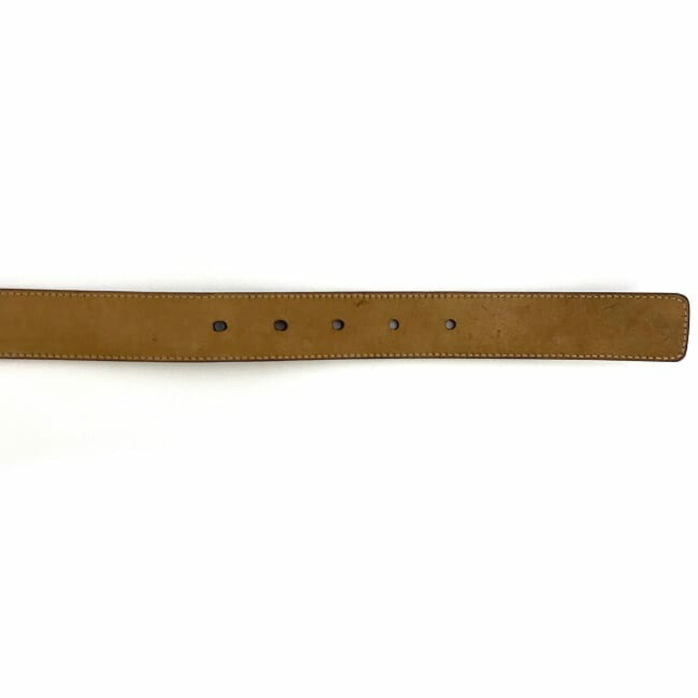 Gucci Belt Navy Interlocking Diamante 525040 30mm Waist Leather GUCCI GG Squa... - Picture 6 of 10